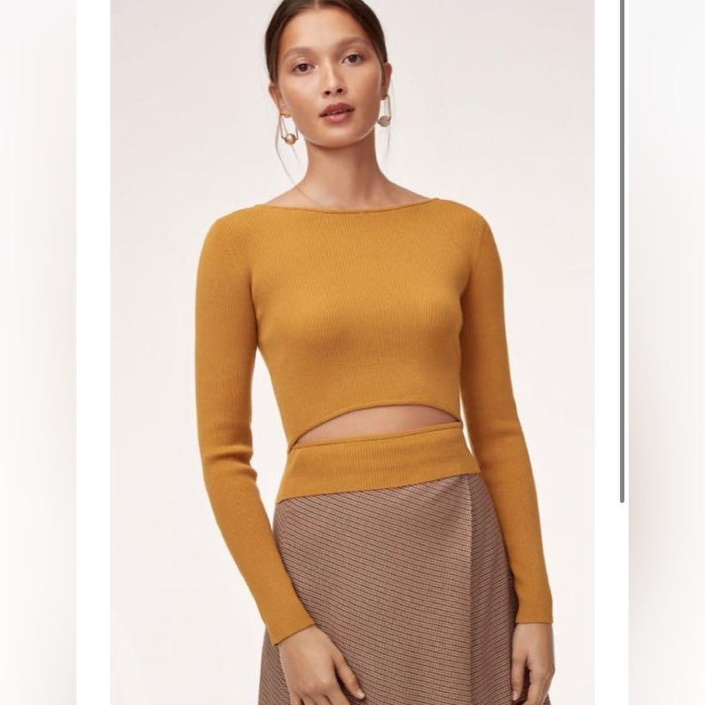 Aritzia Wilfred Yacine Cutout Sweater